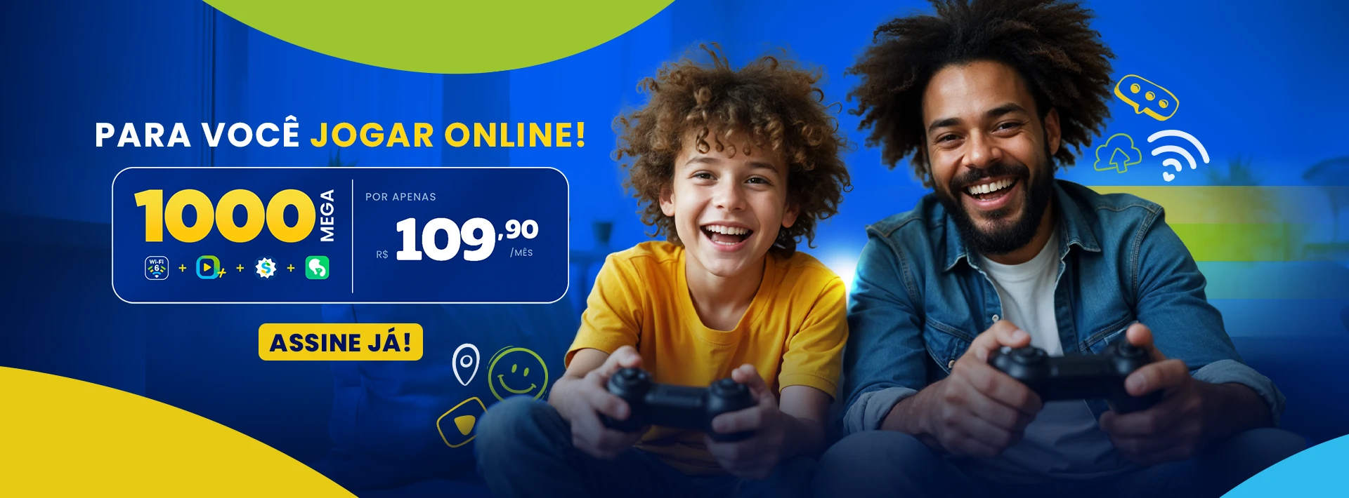 Plano Aonet de 1000 Mega por R$ 109,90 por mês
